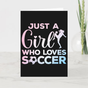 Carte Art de football cool pour femmes adolescentes gard