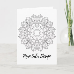 Carte Art de géométrie sacrée de mandala Yoga Mantra Fle