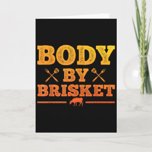 Carte Art de grillade de viande drôle pour hommes femmes