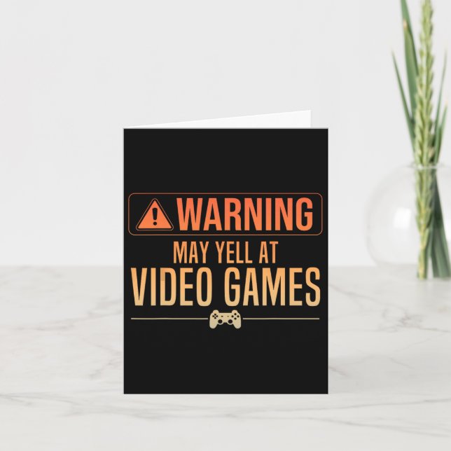 Carte Art de jeu vidéo drôle pour hommes femmes jeu nerd (Devant)