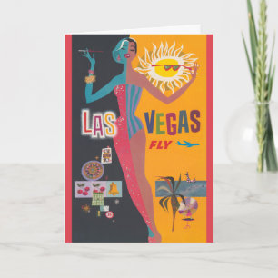 Carte Art de l'affiche de voyage de jeu de Las Vegas vin