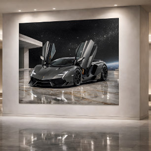 Carte Art de l'hypercar futuriste de luxe