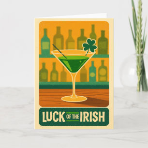 Carte Art de Martini Shamrock de la Saint-Patrick du Mil