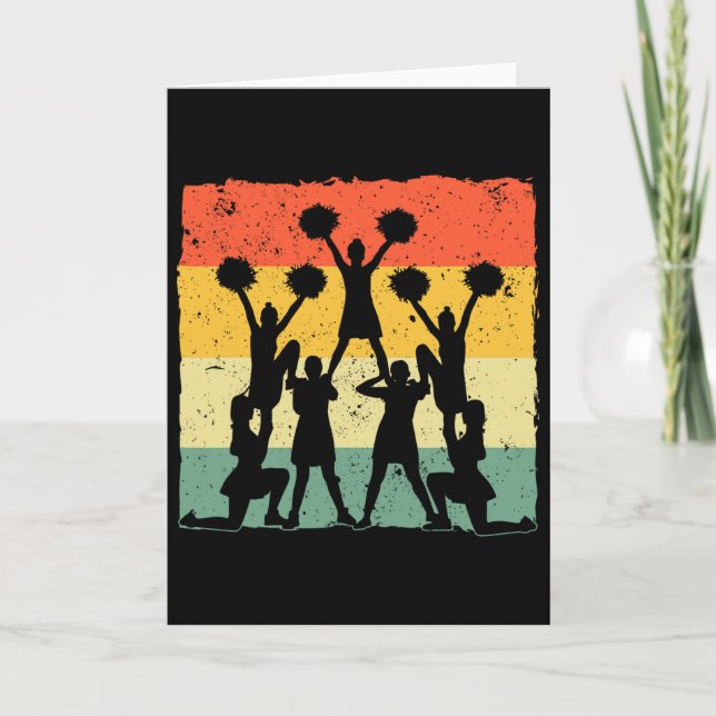 Carte Art de meneuse de jeu cool Hommes Femmes Cheerlead (Devant)
