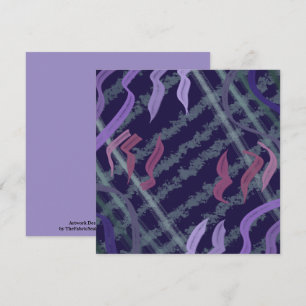 Carte Art de motif abstrait de coups de pinceau aquarell