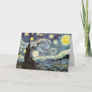Carte Art de nuit Van Gogh Starry