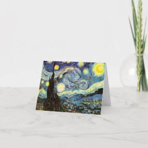 Carte Art de nuit Van Gogh Starry