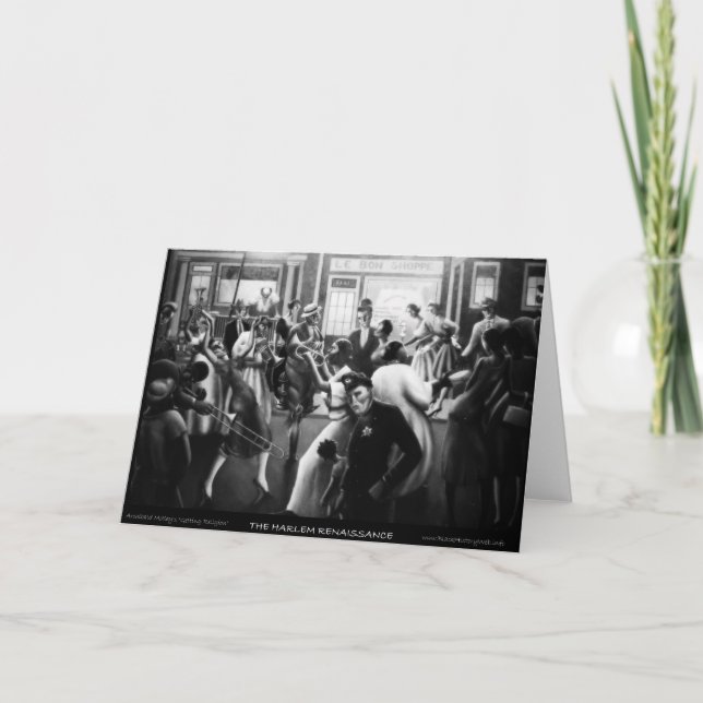 Carte Art de Renaissance de Harlem - "obtenant la (Devant)