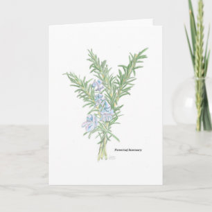 Carte Art de Romarin en Fleur