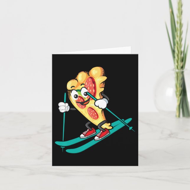 Carte Art de ski cool pour hommes femmes thème ski Lo (Devant)
