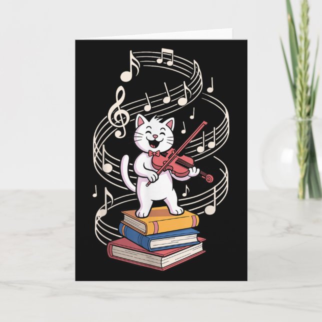Carte Art de violon cool pour hommes femmes enfant joueu (Devant)