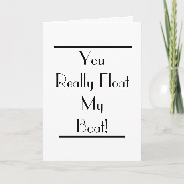 Carte Art Deco Float My Boat Card (Devant)
