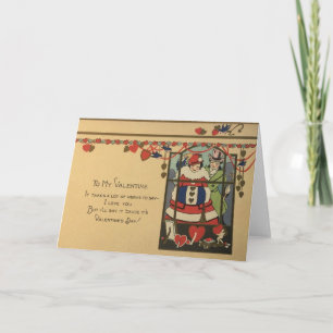 Carte Art Déco Saint Valentin