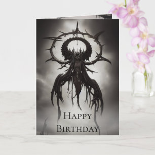 Carte Art d'horreur gothique foncé : Omen foncé