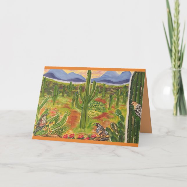 Carte Art du désert de l'Arizona (Devant)