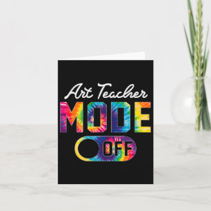 Carte Art Enseignant Mode Happy Dernier Jour De Cravate 