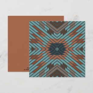 Carte Art et couleurs tribaux amérindiens du Sud-Ouest a