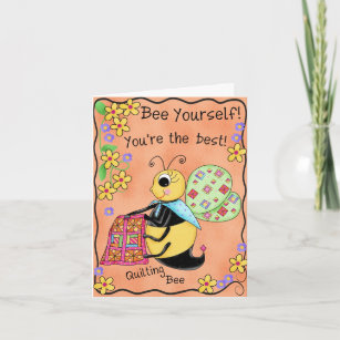 Carte Art fantaisie de l'abeille de miel d'abeille