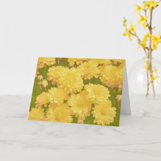 Carte Art Fleurs Jaunes (Fleur jaune)