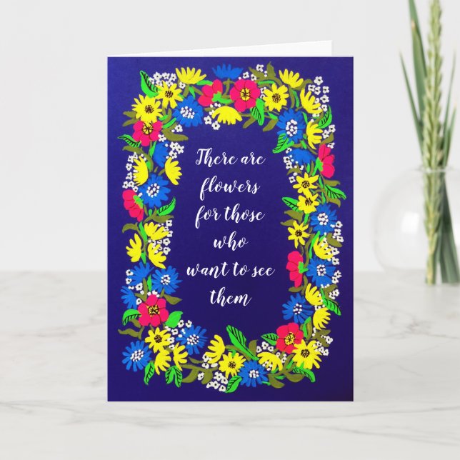 Carte art for charity greeting card (Devant)