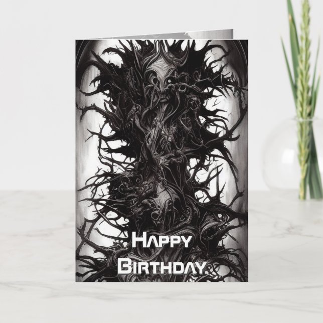 Carte Art gothique foncé Biomatter Vile foncé (Devant)