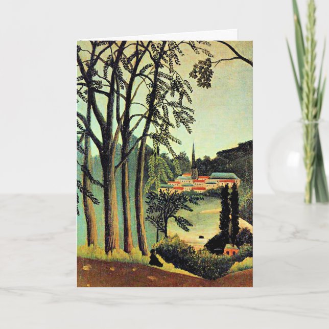 Carte Art Henri Rousseau, Vue sur Saint Cloud (Devant)