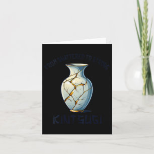Carte Art Japonais Imparfait Kintsugi Kintsukuroi pour F