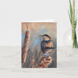 Carte Art Marsh Wren Toutes Occasions