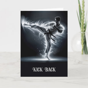 Carte Art Martial Anniversaire Avec Neon Energy Light Tr