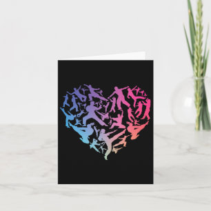 Carte Art martial Coeur Amour entraînement Karate Tae Kw