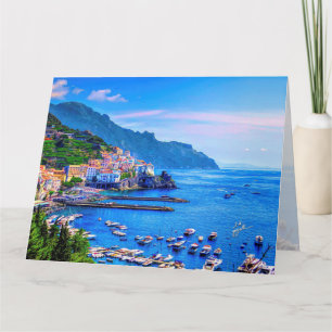 Carte Art moderne de photo d'Amalfi Italie l'Europe