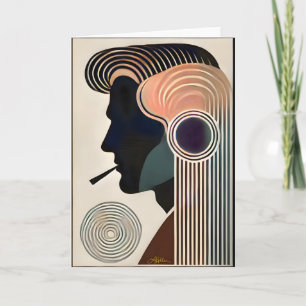 Carte Art Moderne du Milieu du Siècle Contemplation