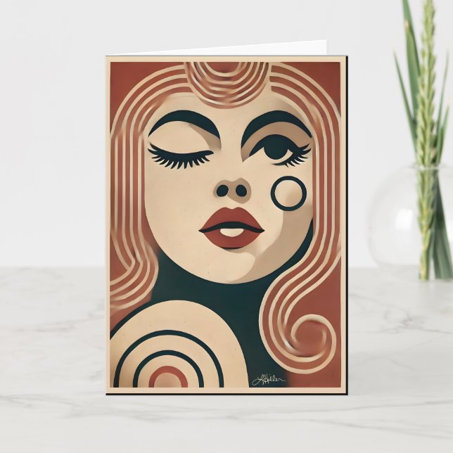 Carte Art Moderne du Milieu du Siècle Le Beauty Spot (Devant)
