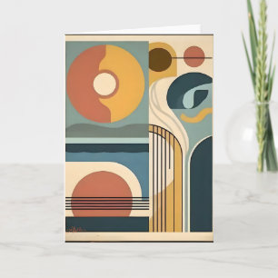 Carte Art Moderne du Milieu du Siècle Lever de Soleil Co