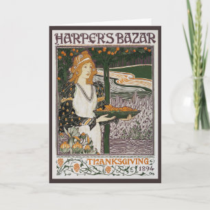 Carte : Art Nouveau - L.Rhead - thanksgiving