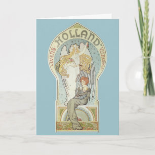 Carte Art Nouveau vintage, Holland Levensverzekering