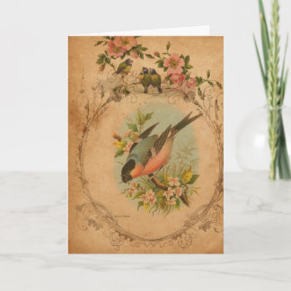 Carte Art numérique Bull Finch