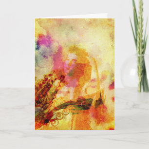 Carte Art numérique Lady Carnet