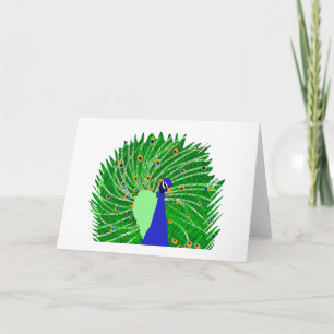 Carte Art original de Peacock par Sophie age Ten