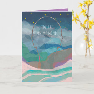 Carte Art original Vous êtes dans mon esprit