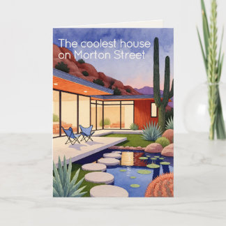 Carte Art peinte de fil | Coucher de soleil MCM Witty No