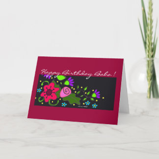 Carte Art populaire floral d'Ukrainien de motif
