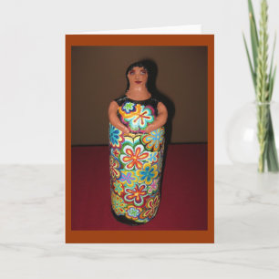 Carte Art populaire - maman de MuuMuu