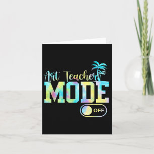 Carte Art Teacher Mode Hors Tee - shirt Tie Dye Dernier