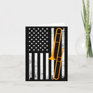Carte Art Trombone Drôle Pour Hommes Femmes Jazz Musique