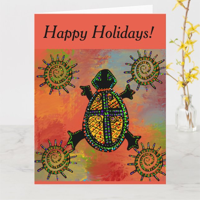 CARTE ART TURTLE SUD-OUEST     (Fleur jaune)