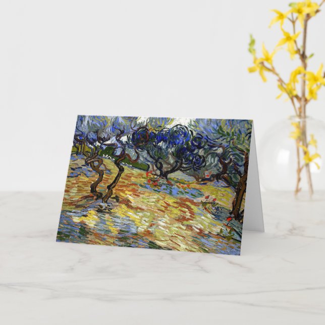 Carte Art Van Gogh, Le Jardin de Gethsémani (Fleur jaune)