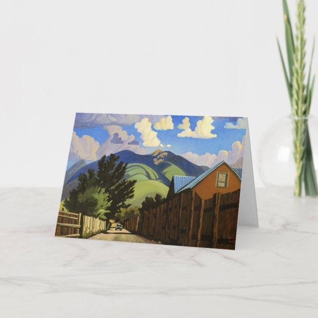 Carte ART WEST GREETING CARD Sur la route de Lili's (Devant)