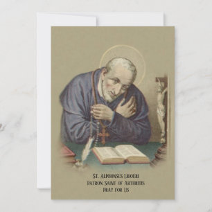 Carte Arthrite Patron Saint Alphonse Prière Religieuse