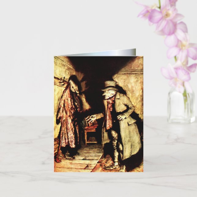 Carte Arthur Rackham - A Christmas Carol - Grumpy (Orchidée)